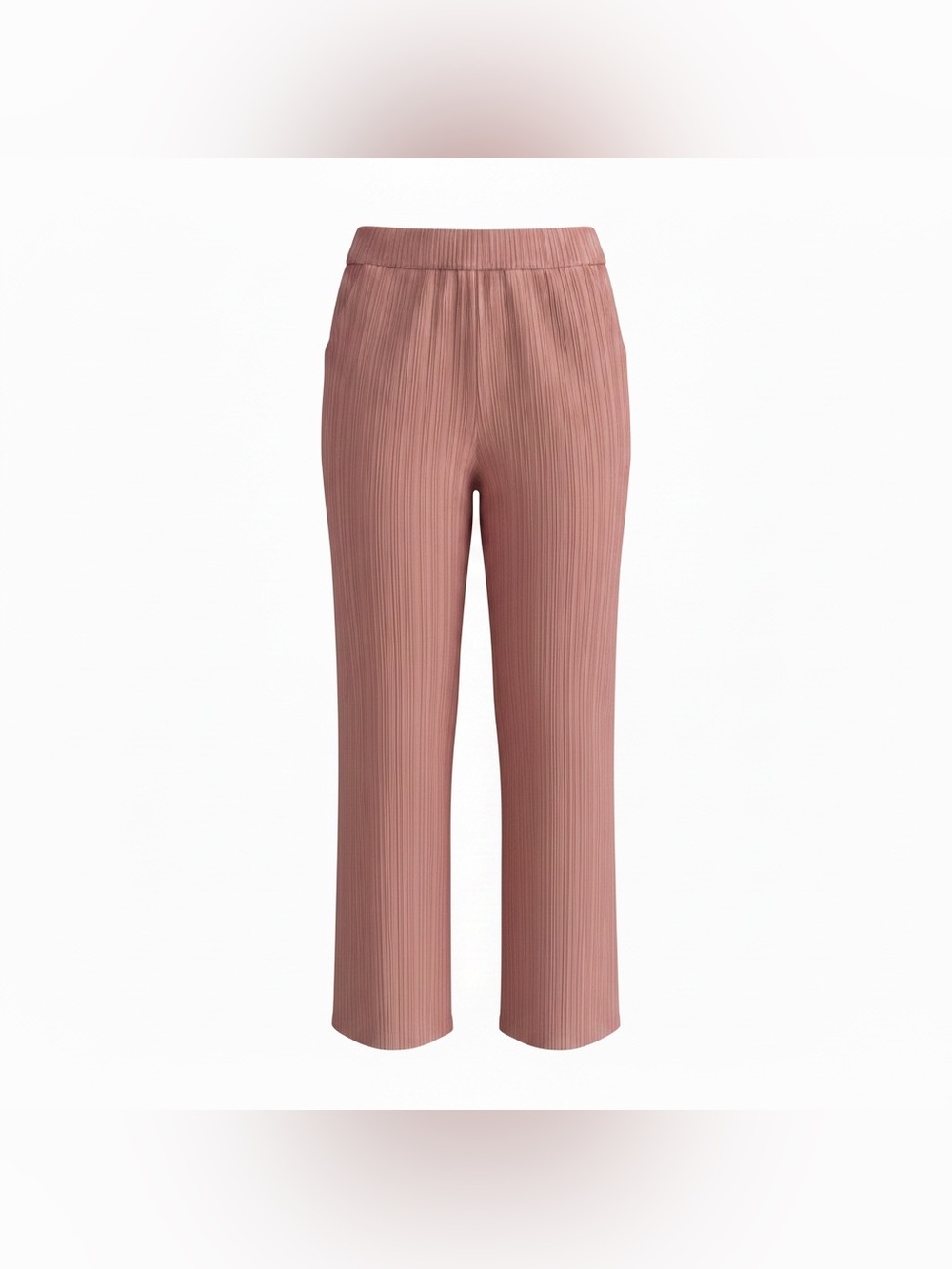 SOHO Apparel Ltd. Women's S Dusty Rose Stretch Solid Pull On Pants Pockets Boho